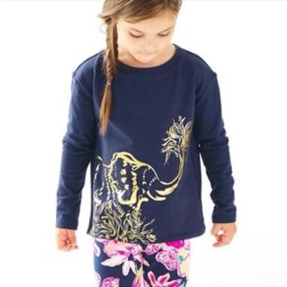 Lilly Pulitzer Long Sleeve Elephant Shirt